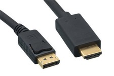 3Ft-15Ft DisplayPort Display Port DP 1.2 to 4K HDMI M/M 28 AWG Cable PC Mac HDTV