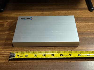 RARE Vintage 1969-92 GOODYEAR Exec Aluminum Desk Notes/Day Planner 1 x 5.25 x 8