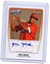2012 Bowman Draft Perfect Game Rio Ruiz Autograph Rookie 115/199 Auto
