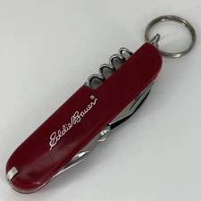Gorgeous EDDIE BAUER Swiss Army Knife Red Retired Sheath