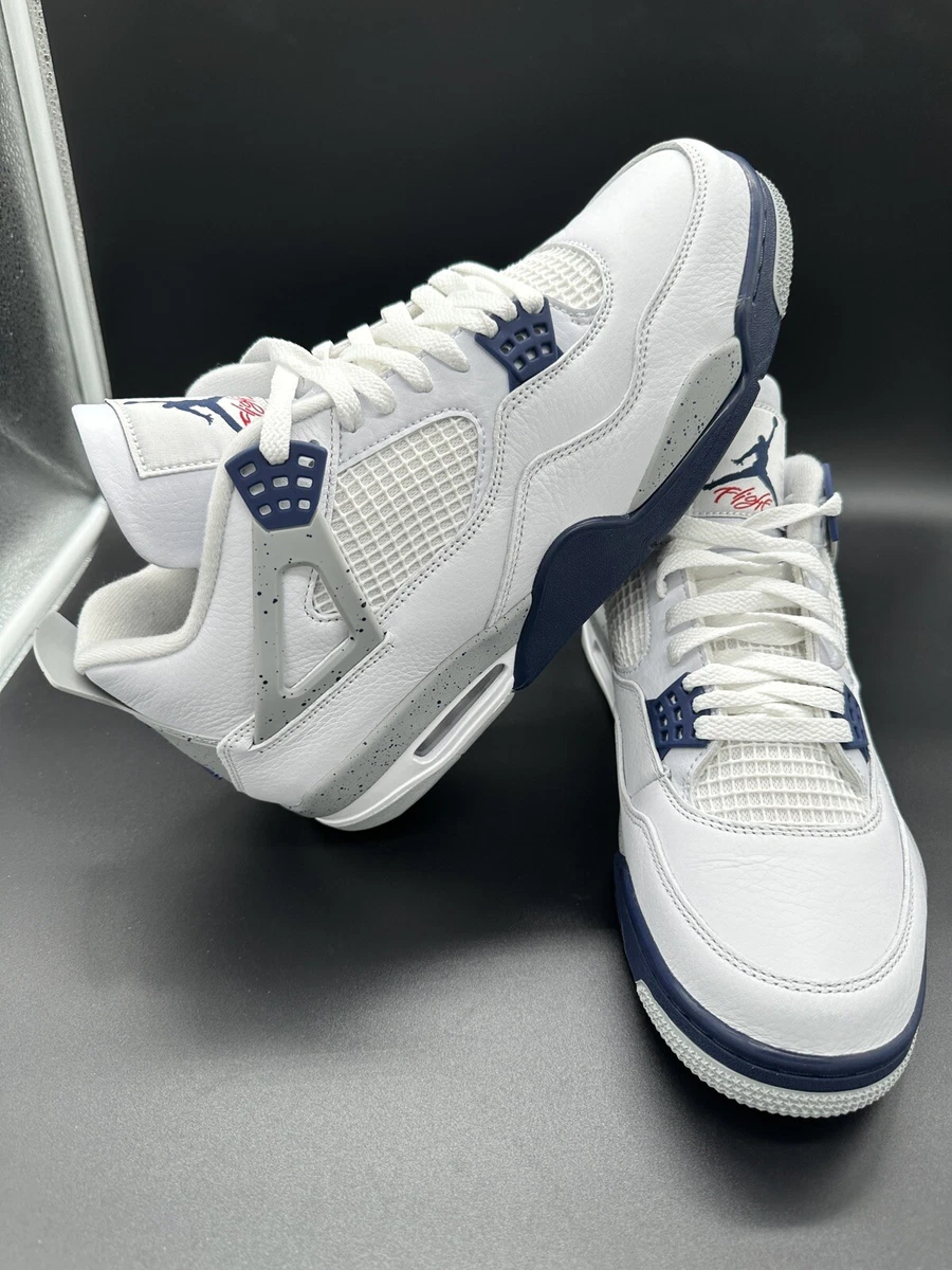 Air jordan cheap 4 navy blue