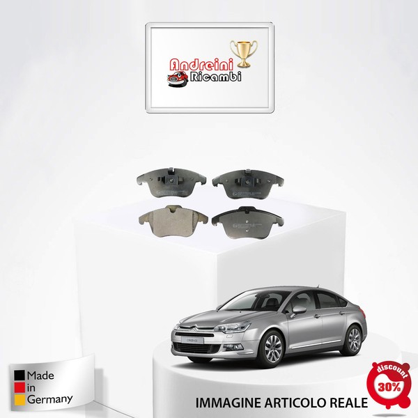 KIT 4 Vordere BremsbeläGe Citroen C5 III 2.0 HDI 100KW 136PS Ab 2008-image