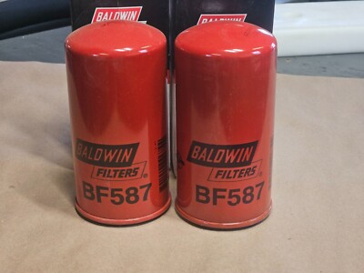 x2 BF587 BALDWIN FUEL FILTERS NEW