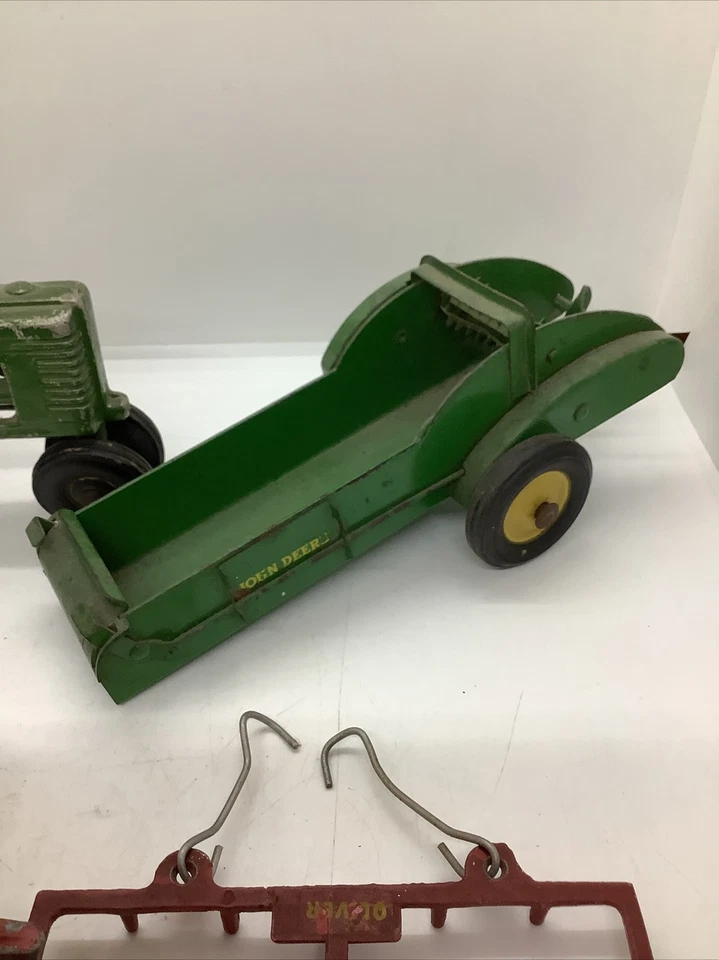 DE COLECCIÓN 1950 SLIK FARM IMPLEMENTS LANSING IOWA TRACTOR JOHN DEERE JUEGO DE CUATRO Foto 4 de 4