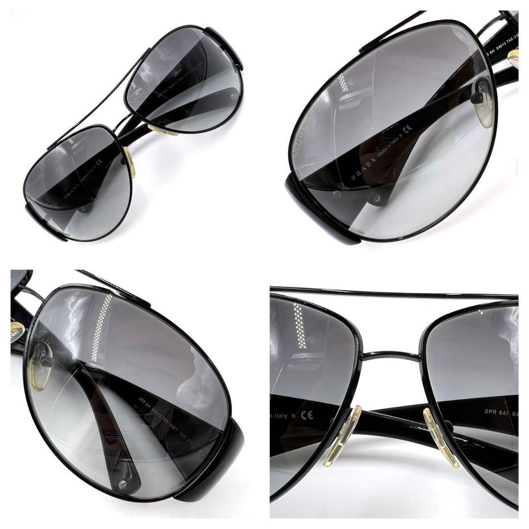 Prada Sunglasses Black Non-prescription SPR64I Full Rim Men's From