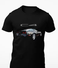 1986 Black vette C4 Short-Sleeve Unisex T-Shirt