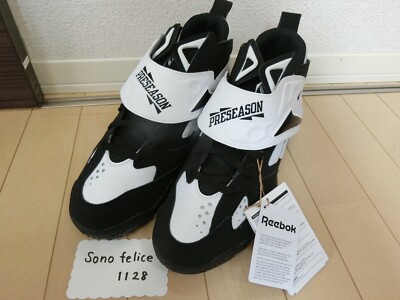 Reebok Preseason 94 100202788 Black White Men Basketball Hoopers