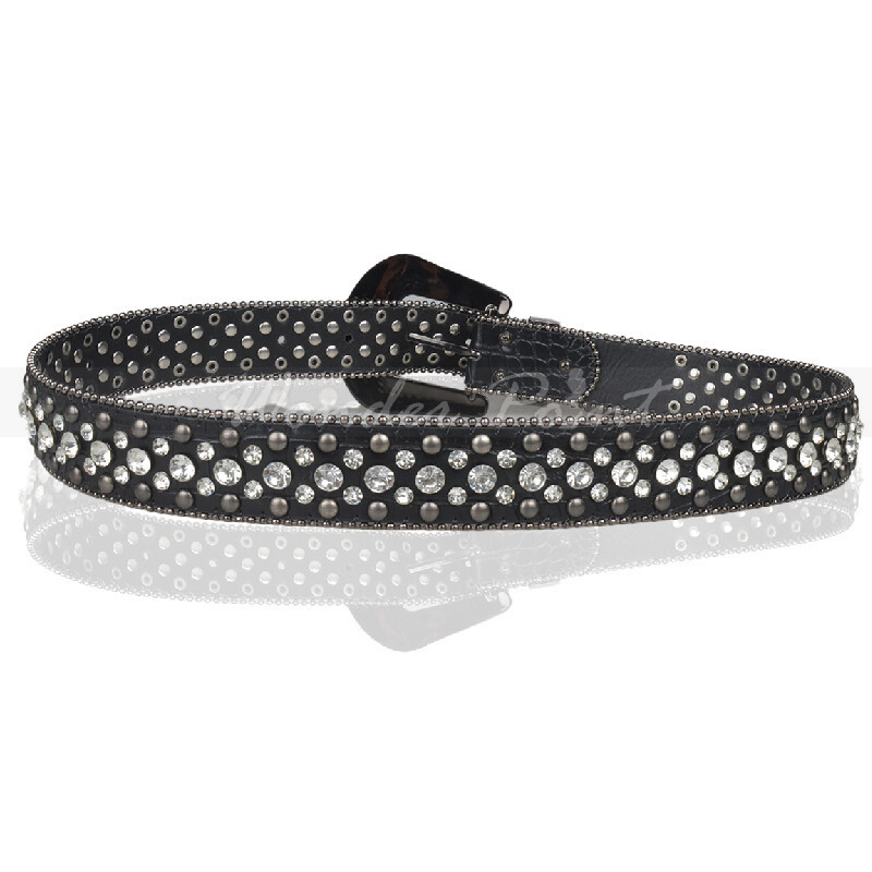 Belt For Men/Women Rhinestone Belt Western Bling Crystal  display picture 1