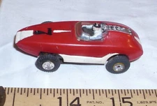 AURORA THUNDERJET 500 T JET INDY RACE CAR HO SLOT CAR 1960s IN RED