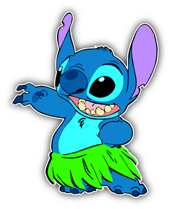 Lilo /& Stitch Dance Cartoon Car Bumper Sticker Decal 5/'/' x 4/'/'