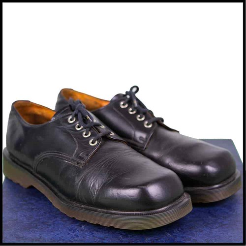 RARE DR. MARTENS 1970's TREDAIR Lace Up SHOE Black Size UK 10/EU 44 001 O |  eBay