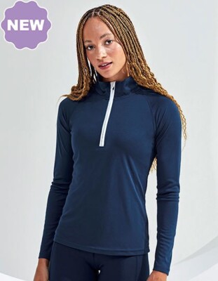 Women´s Long Sleeve Performance ¼ Zip TriDri  XS - XL 4 Farben (C)
