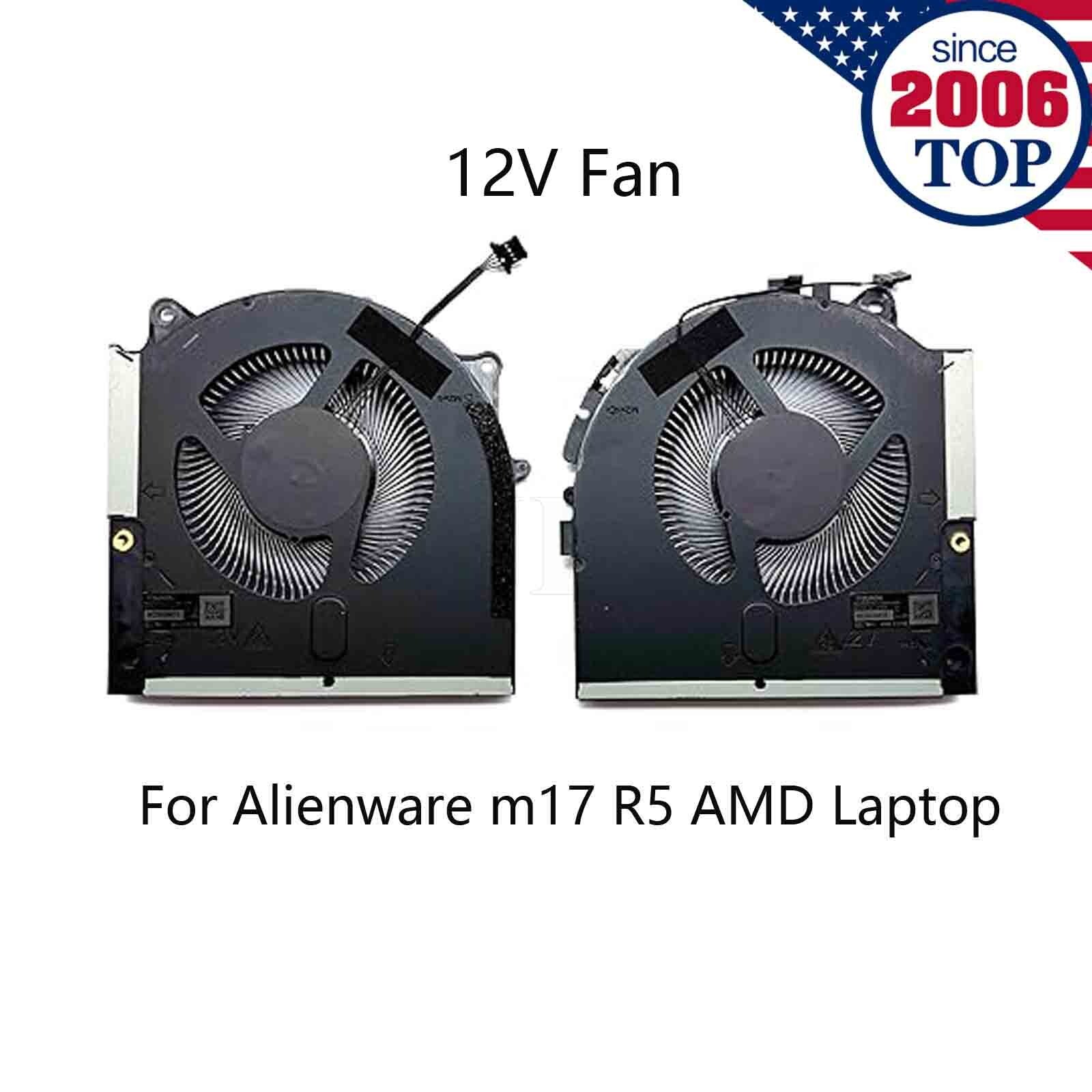 New CPU+GPU 12V Fan for DELL Alienware M17 R5 AMD MG75091V1-C080-S9A ...