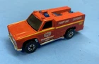 Vintage Hot Wheels 1974 Emergency Unit no. 50 Red Fire Truck Hong Kong Excellent