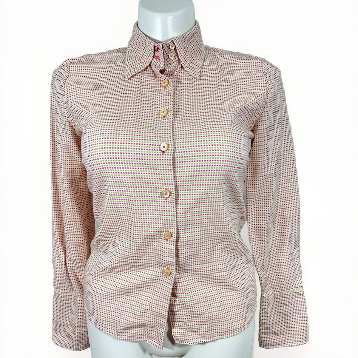 tommy hilfiger dress shirts women Tommy Hilfiger Women's Regular Fit Stretch Cotton Long Sleeve Button Down  Shirt, GardenRose, XS at Amazon Women's Clothing store