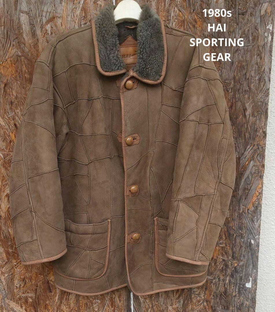 HAI SPORTING GEAR ISSEY MIYAKE 1980s Shearling Leather jacket Size