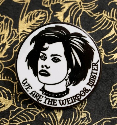 Nancy Downs We are the Weirdos Mister Metal Enamel Pin Craft witch Goth Emo TV
