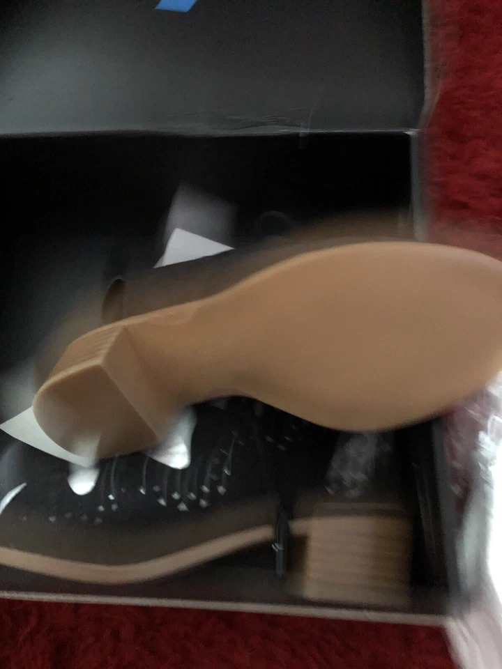 Womens formal black suede Sandals Size 4  wide fit E - Image 2 of 4