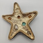 KJL KENNETH J. LANE Huge Black Enamel Multi-color Crystals Starfish Pin — photo 6