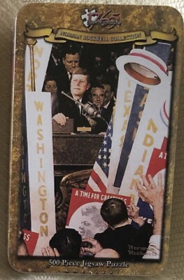 NEW 1765 Norman Rockwell 500 Piece "A Time for Greatness" Jigsaw Puzzle ...