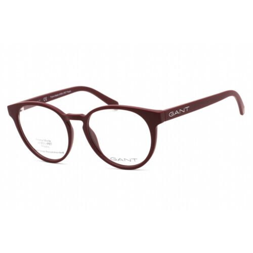 Gant Men's Eyeglasses Full Rim Round Matte Bordeaux Plastic Frame GA3265 070 - Picture 1 of 2