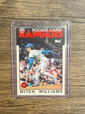1986 Topps Traded MITCH "WILD THING" WILLIAMS ROOKIE CARD #125T RC Rangers