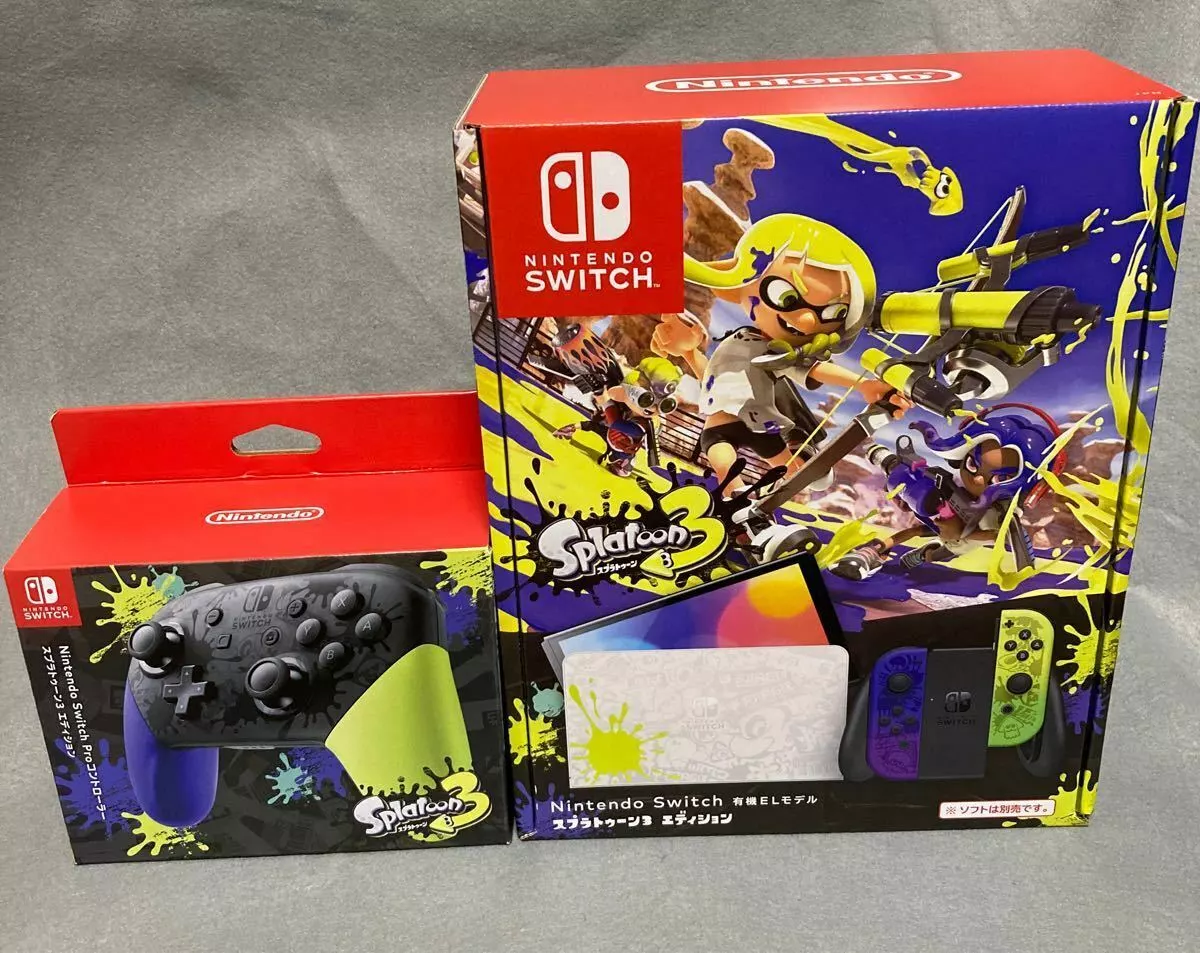 Consola de jogos Nintendo Switch OLED Splatoon 3 (versão japonesa)