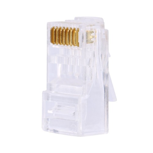 RJ45 8PIN 8P8C CAT5 CAT5e Netzwerkstecker Crimpstecker - Bild 2 von 3