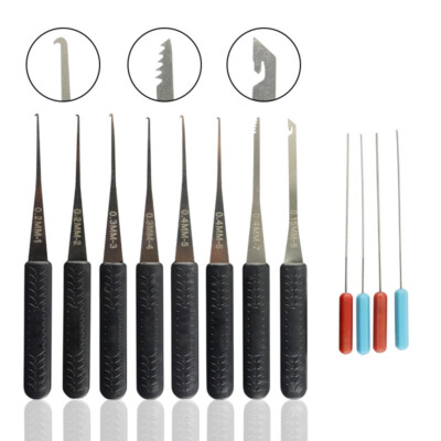 12PCS Schlüsselabzieher für gebrochene Schlüssel zum Entfernen von Schlössern
