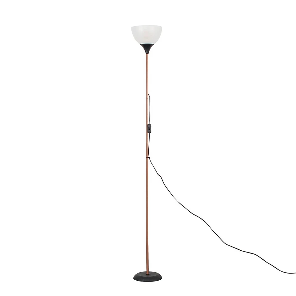 Standard Floor Lamp Modern Copper Uplighter Living Room Light LED Bulb Lighting