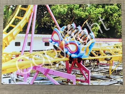 Retro XXL Foto COOL & FRESH Coaster Hinzen 2004 - Kirmes Achterbahn Modellbau