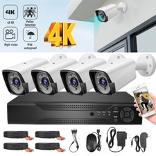 Camaras De Seguridad Para Casa Oficina 4K Home Security Camera System 4 Cameras