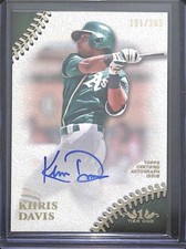 2018 Topps Tier One Autograph #PPA-KD Khris Davis No 181 of 285