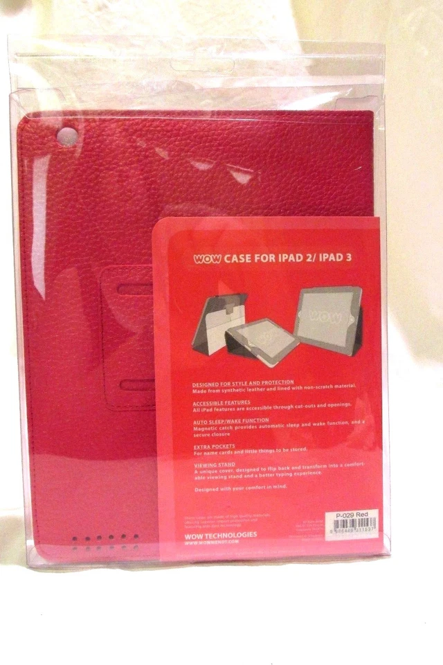 WOW Protective Cover for IPAD 2 and IPAD 3 Red New - Image 2 of 3