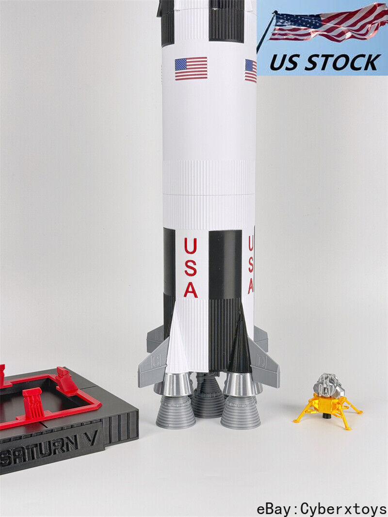 1/144 Scale NASA Saturn V Rocket Model 3D Build Painted Detail