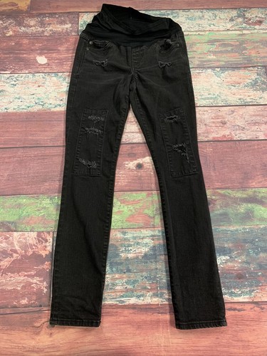 Gap Always Skinny Black Distressed 