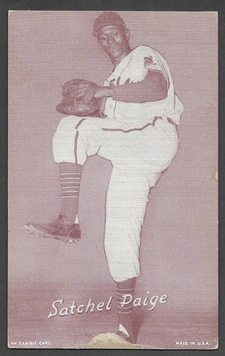 1947-66 EXHIBIT SUPPLY COMPANY  Satchel Paige  ROOKIE  INDIANS  FAIR  A