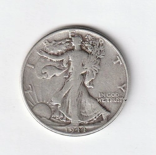 1944 Walking Liberty Half Dollar 90% Silver XF+ condition. Inv#315