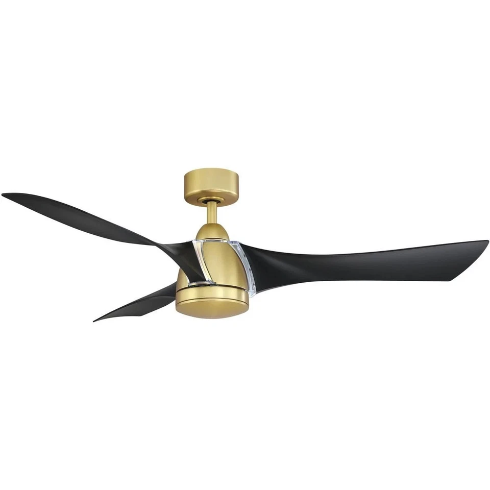 Fanimation Fans FPD6858BSBL Klear Indoor Ceiling Fan Brushed Satin Brass - Image 2 of 2