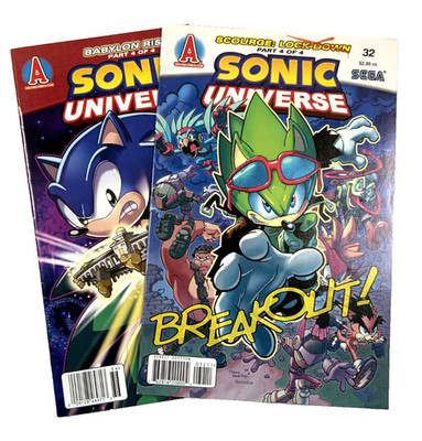 ARCHIE SONIC UNIVERSE (2000) #32 + 36 Newsstand VF Ships FREE!