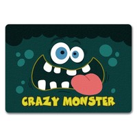 Crazy Monster FußMatte In 35X50 Cm Ohne Rand Mit VerrüCktem Gesicht