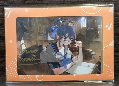 Hololive Ouro Kronii Geburtstag 2024 handsignierte Postkarte