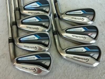 NICE TAYLORMADE SPEEDBLADE HL 4-PW IRON SET TAYLORMADE UNIFLEX STEEL MEN RH