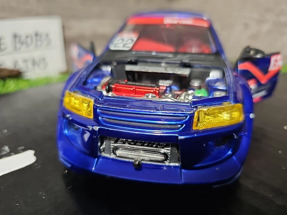 Coche diecast Jada Import Racer Mitsubishi Lancer Evo VI escala 1:24 SIN CAJA *LEER* Foto 2 de 4