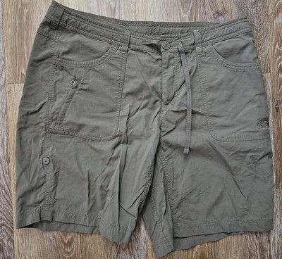 The North Face Roll Up Hiking Shorts Womens 14 Stow Pocket Drawstrings Outdoor