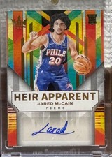Jared McCain RC Auto 2024-25 Panini Court Kings /125 Philadelphia 76ers