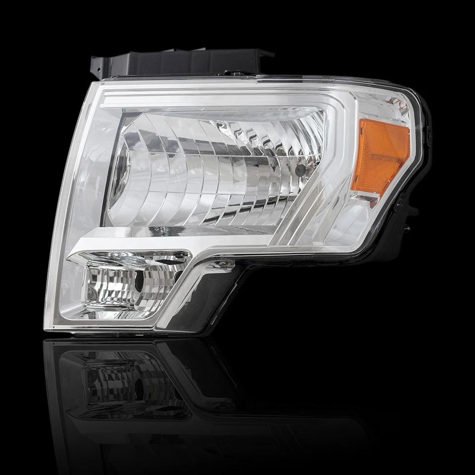 Headlight For 2009-2014 F-150 w/ Chrome Bezel Performance Set Set - Image 3 of 4