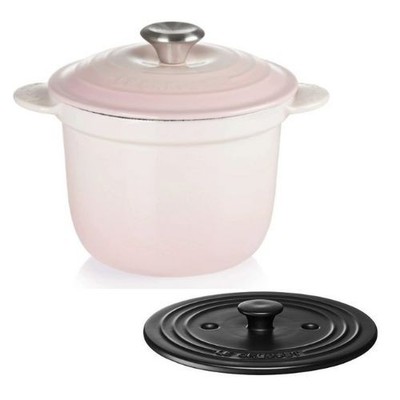 Le Creuset Cocotte Every 18 Shell Pink 7'' 18cm 2L Rice Pot w/ Inner Lid