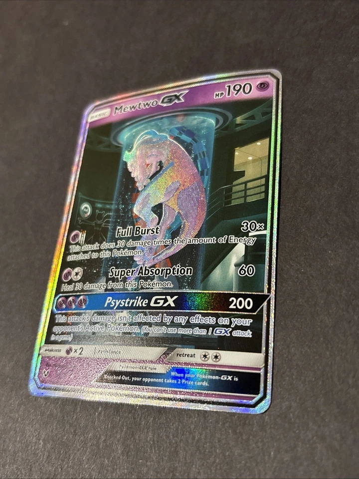 Pokemon Mewtwo GX Holo Card 78/73 Shining Legends 2017 Near Mint Condition - Image 2 of 4