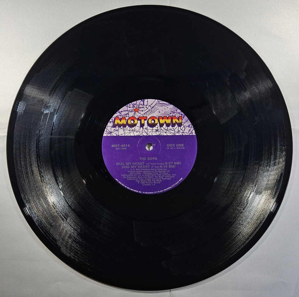 The Boys - Dial My Heart [1988 Used Vinyl Record 12" Single] Foto 3 de 4